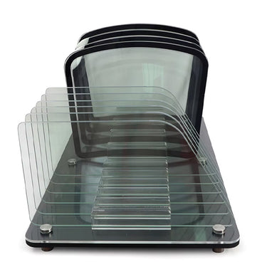 Espositore con 4 mini finestre frontali e 6 mini finestre laterali